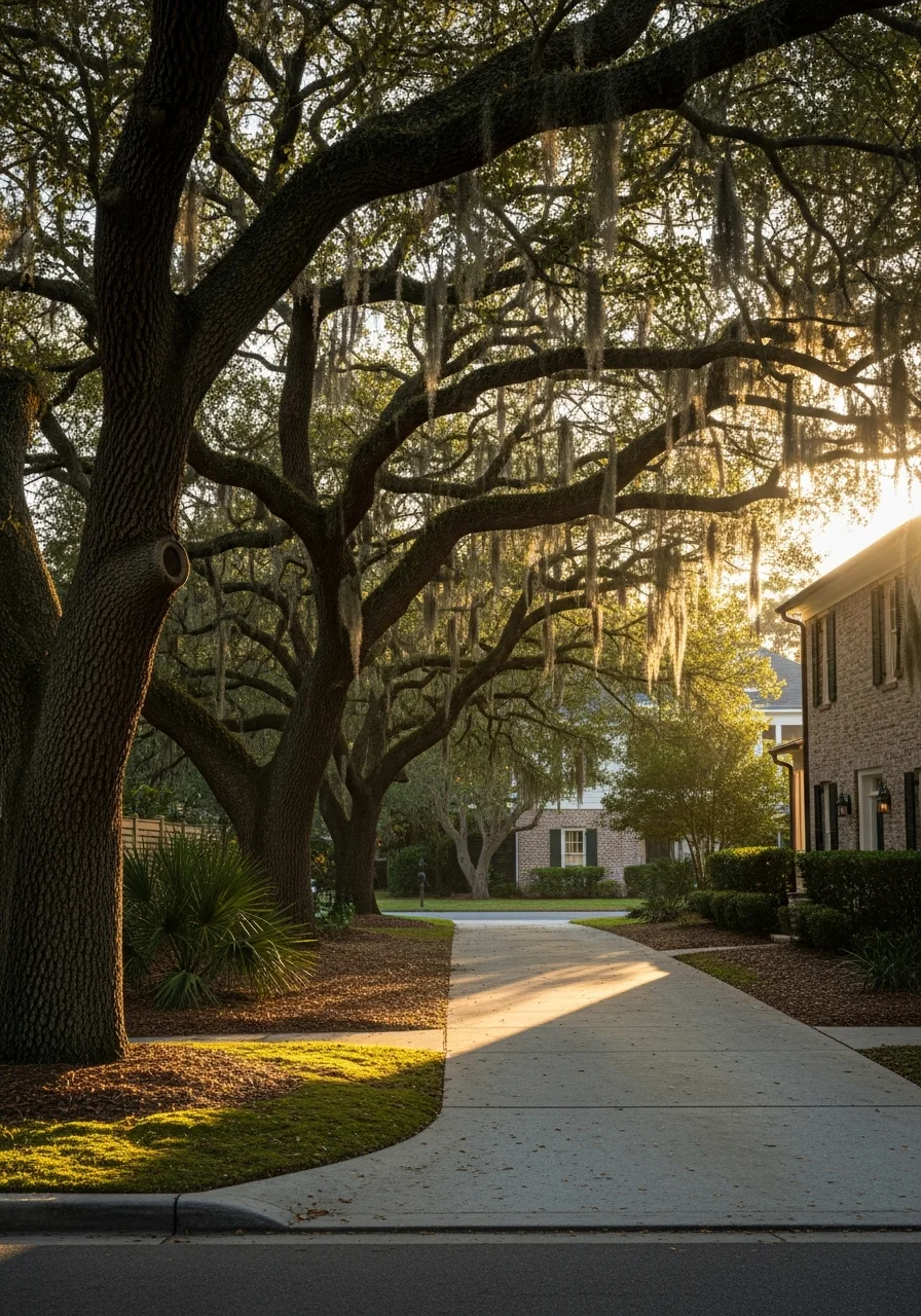 James Island residential property with mature trees and well-maintained exterior.